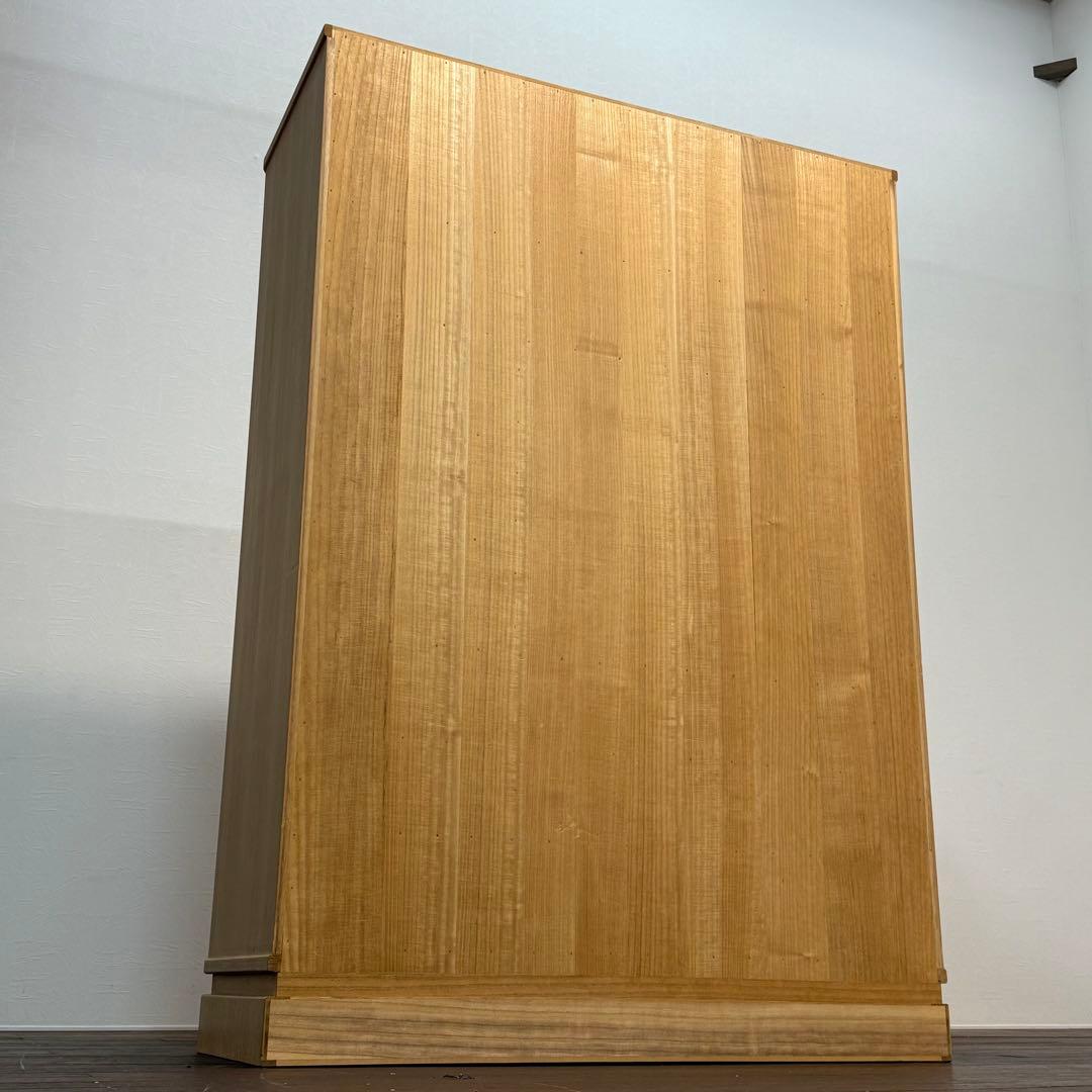 H112K19 伝統工芸 紀州箪笥 鍵付き 総桐箪笥 無垢材