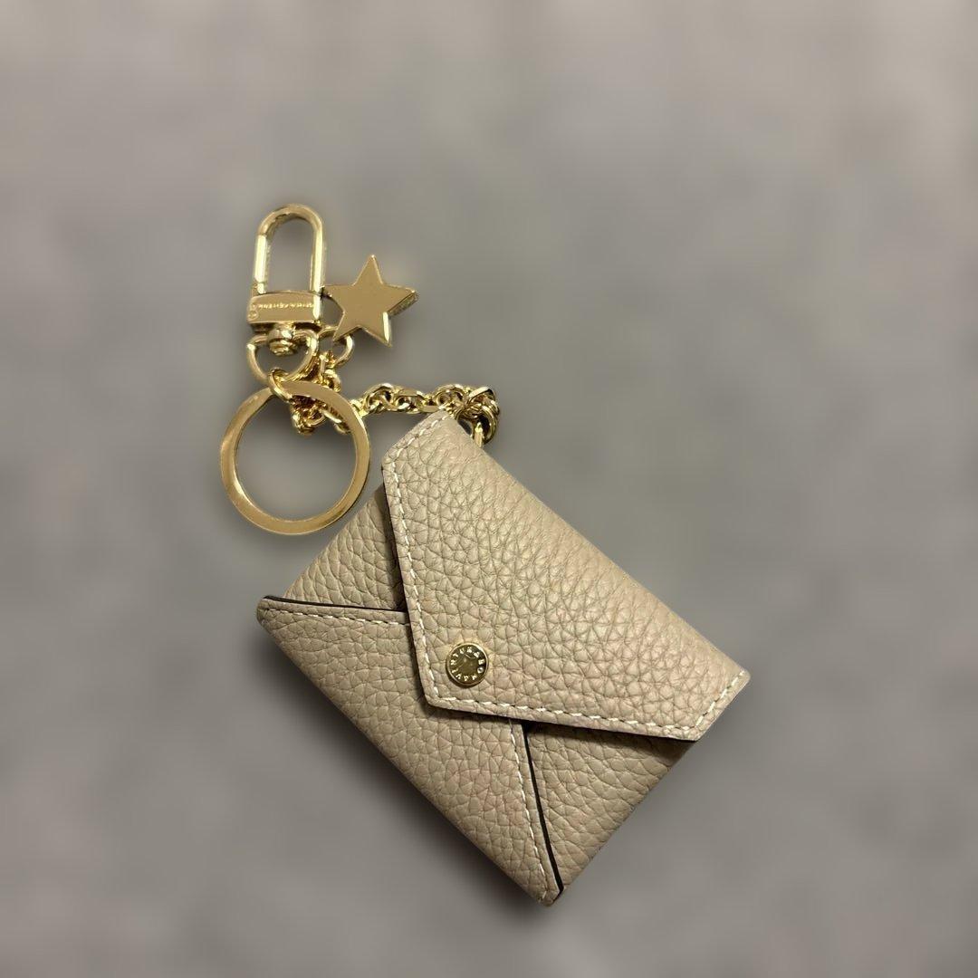 Bonaventura ベージュ レザー キーホルダー