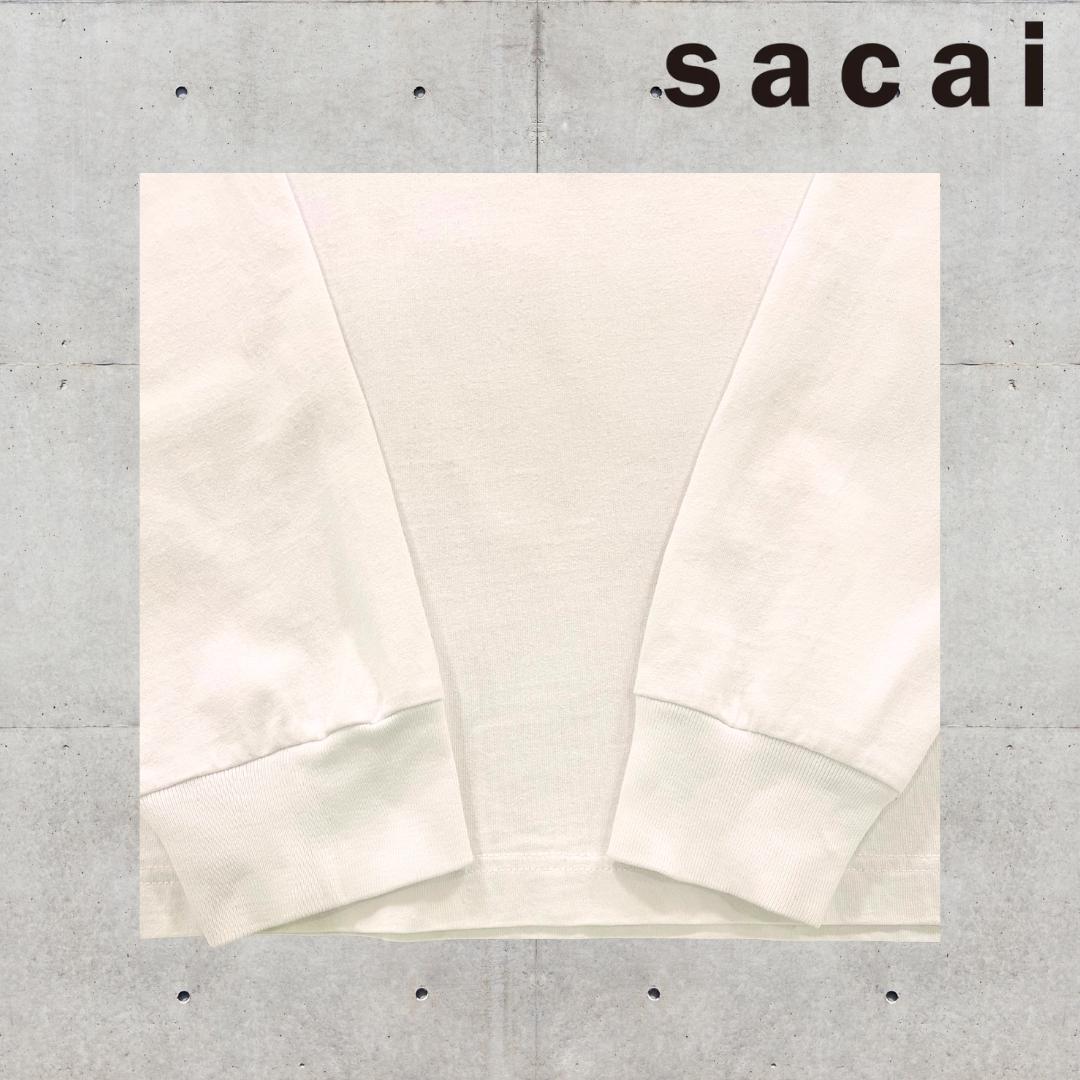 ロンT フェイクレイヤード 白 sacai コラボ francois K