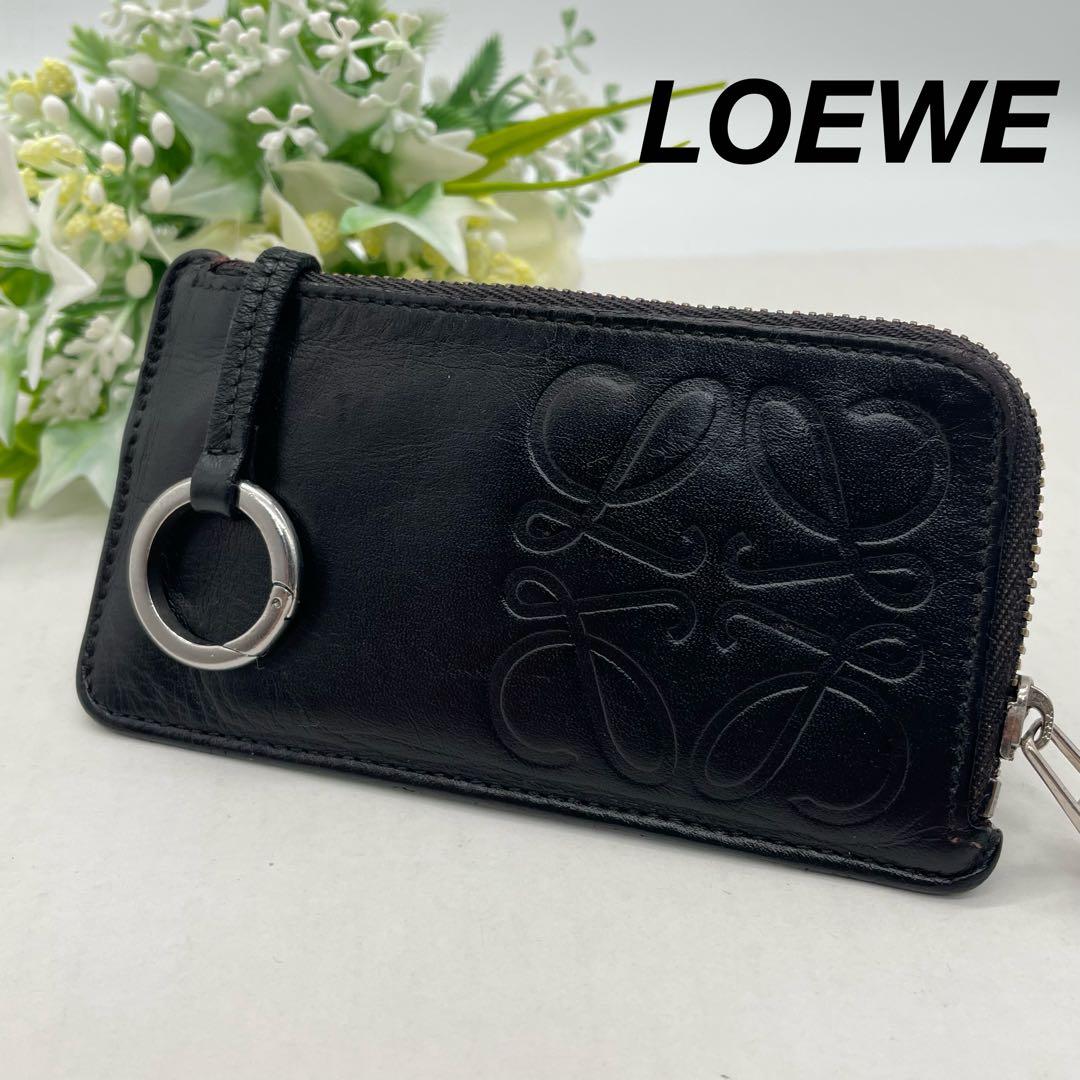 ロエベ　ケース　小銭入れ　アナグラム　レザー