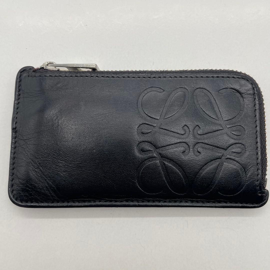 ロエベ　ケース　小銭入れ　アナグラム　レザー