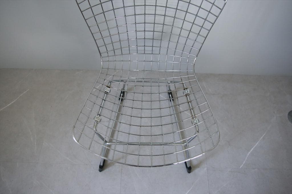 イタリアアンティークワイヤーチェア/ベルトイアstyleチェア(84-120-2