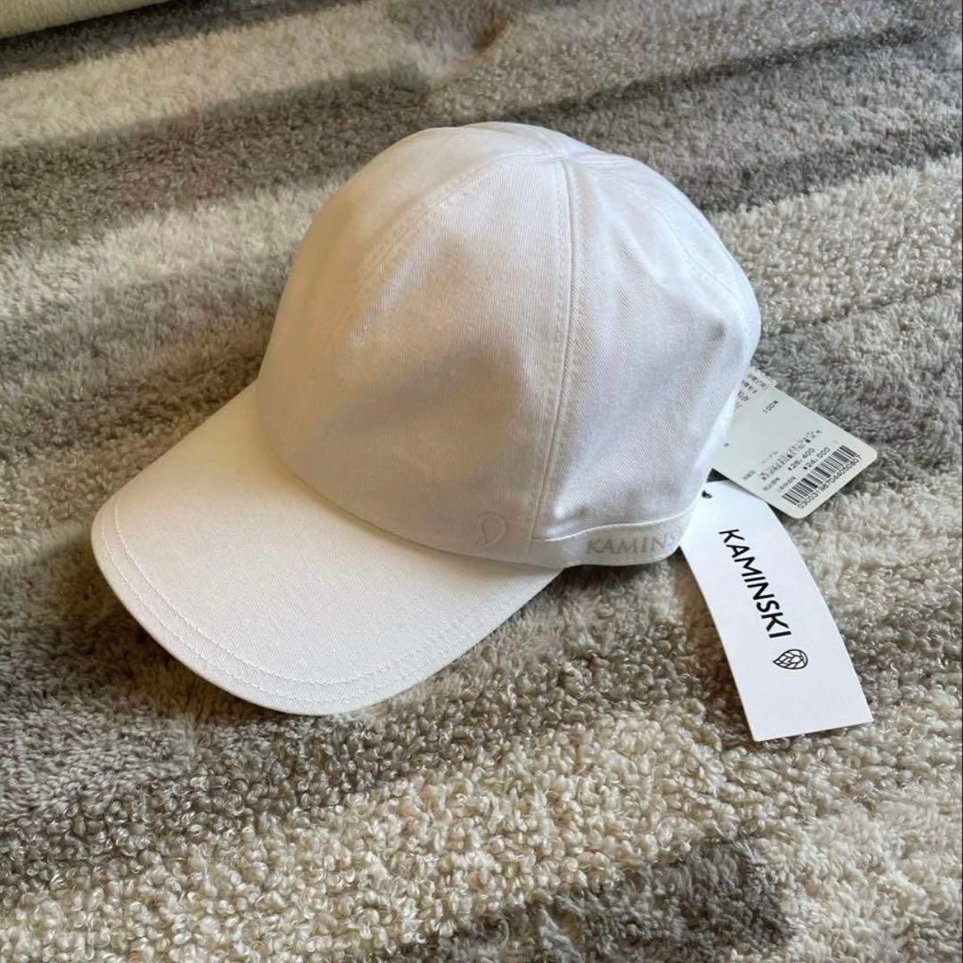 新品タグ付き　KAMINSKI ホワイトキャップ