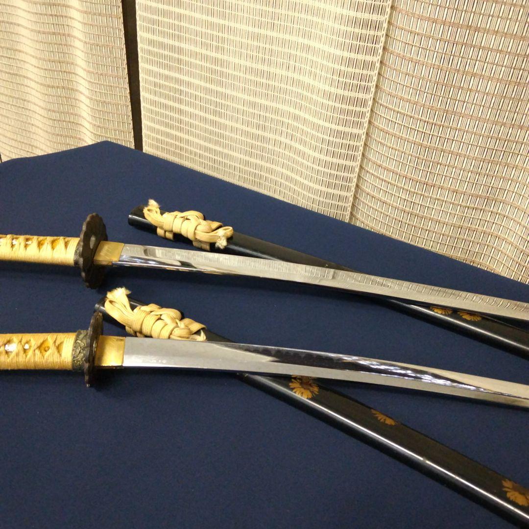 ☆本日価格！【模造刀大/小ペア花模様】