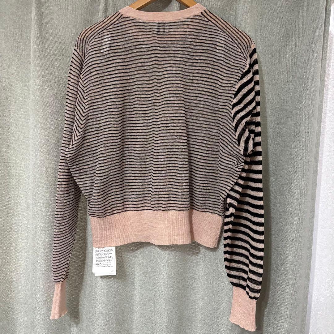 6 UNITED ARROWS シアーボーダークルーネックプルオーバー