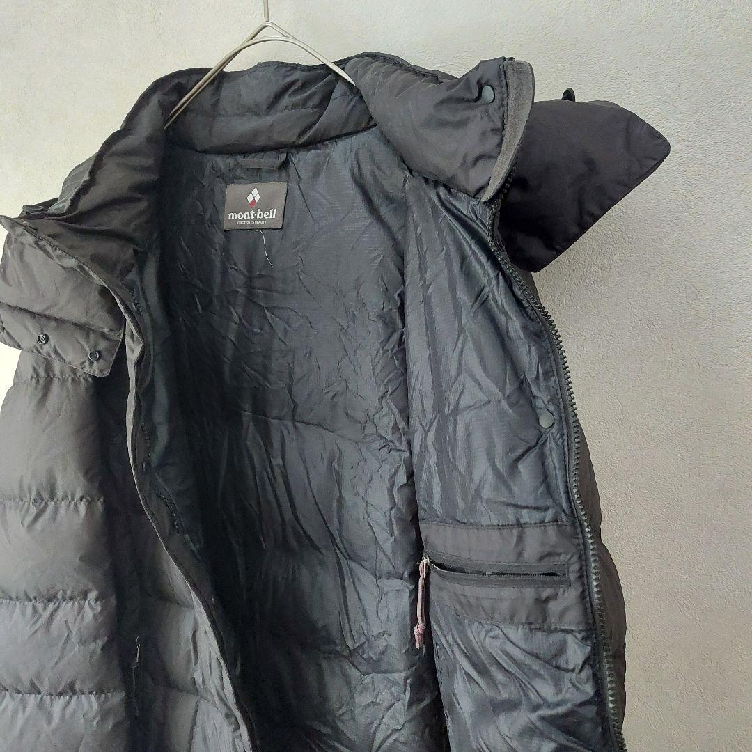 mont-bell トラベルダウンロングコート♪ブラックゆったりL-R