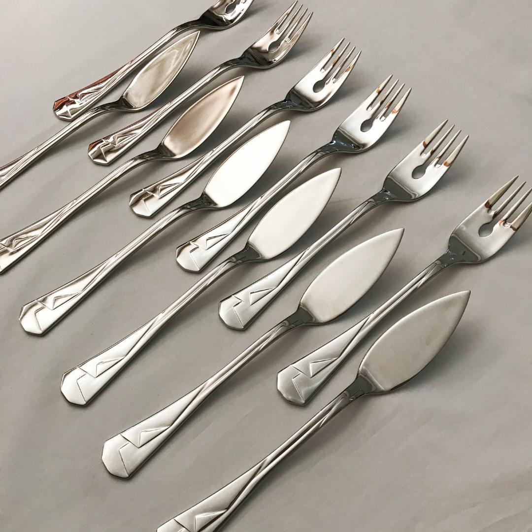 【Zepter】希少 Kimono シルバープレート フィッシュカトラリー