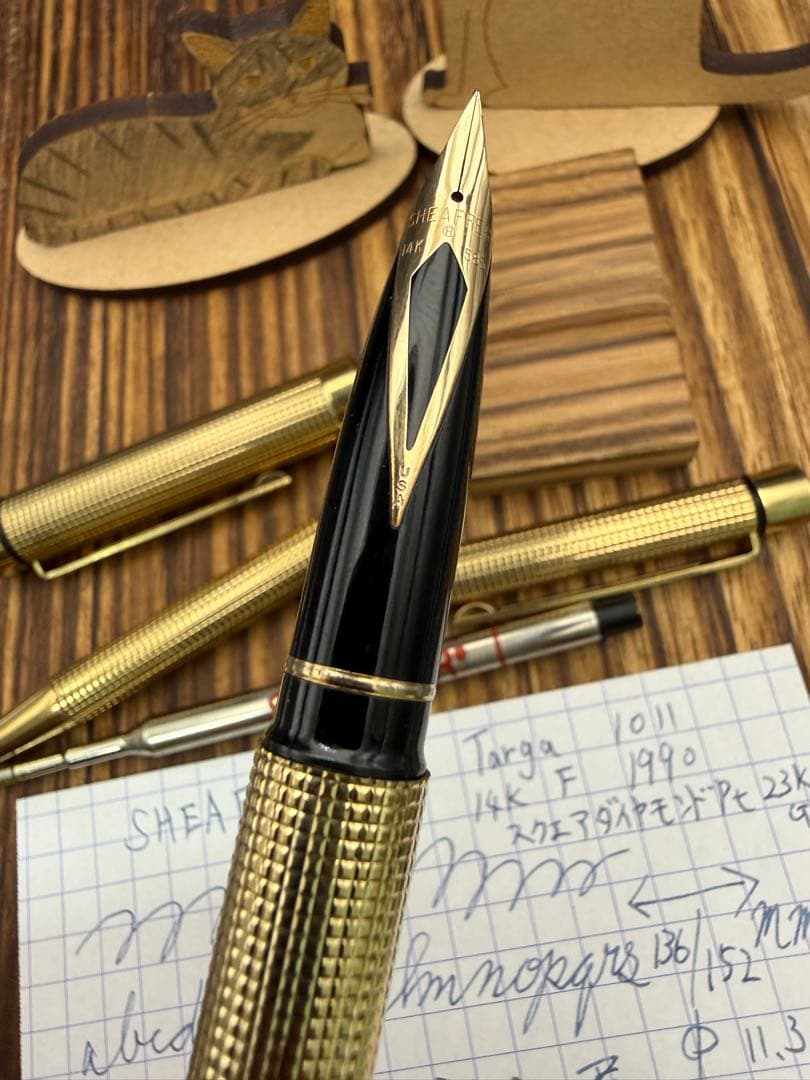 SHEAFFER 万年筆 タルガ 1011 23K G.P ボールペンセット