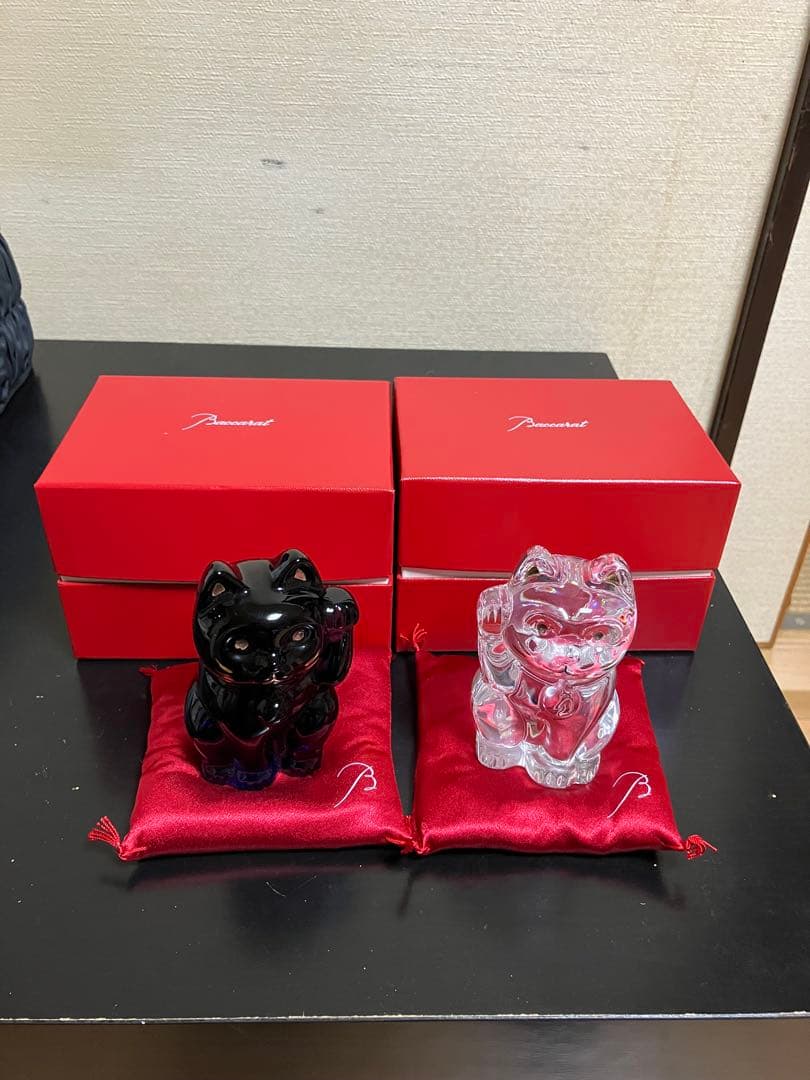 かりんちゃん Baccaratの招き猫 置物 セット