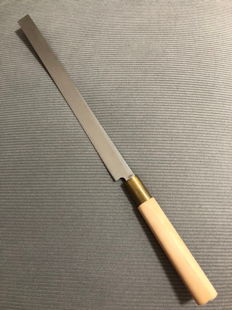 刺身包丁　蛸引き　紋三郎　刃渡り約27cm