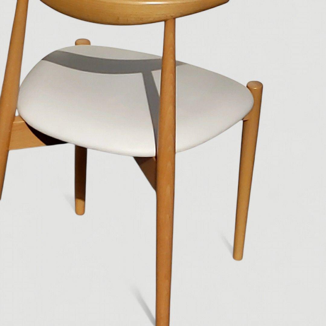 秋田木工 曲木 ダイニングチェア No.0808 IDC大塚家具 ホワイト ②