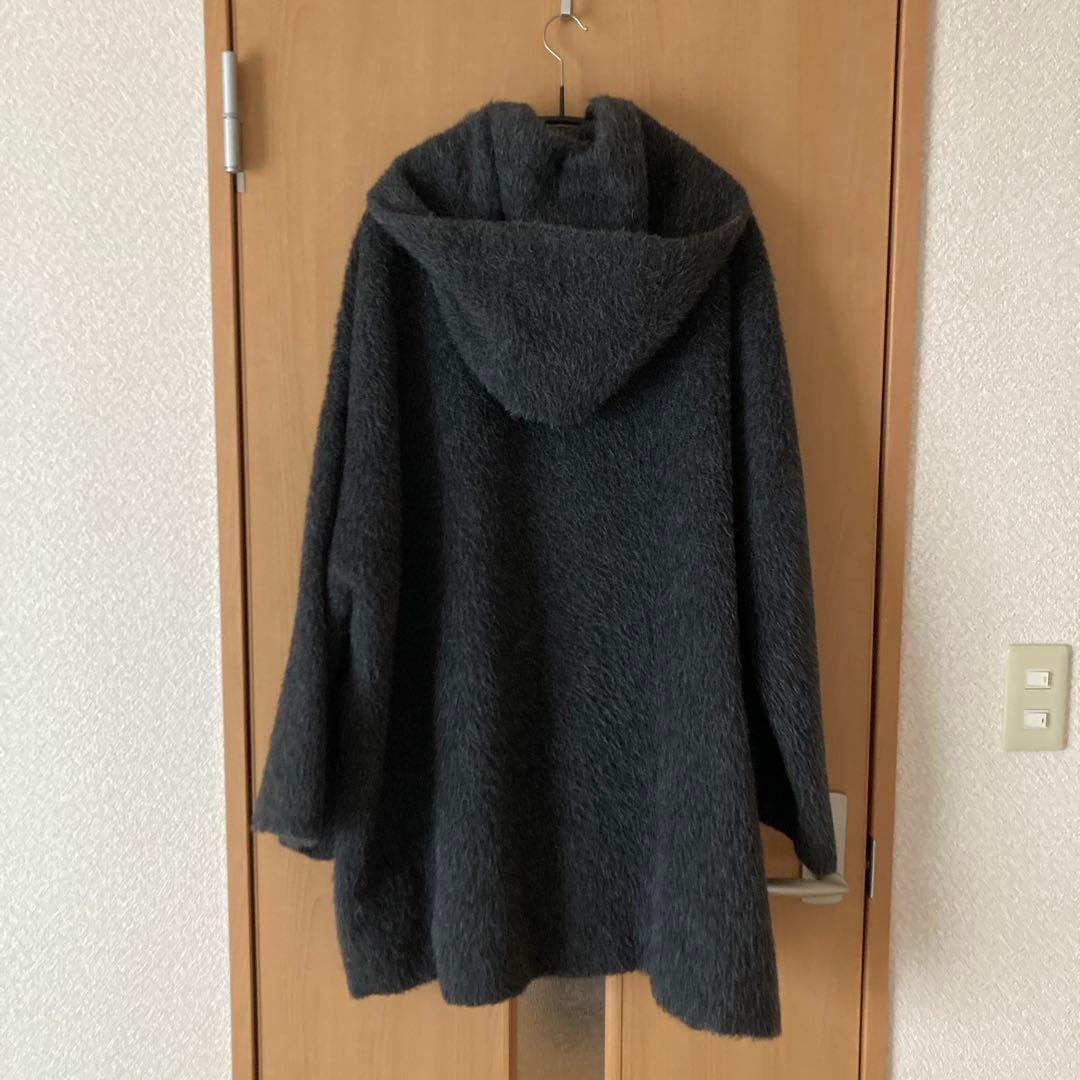 GUCCI フード付きダッフルコート 40サイズ ダークグレー