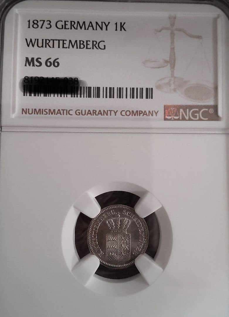 ✨建国記念日セール！NGC MS66！1クロイツァー銀貨 ドイツ✨
