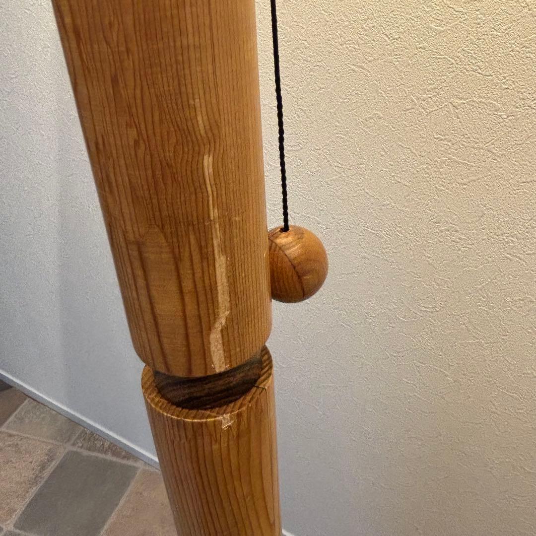 木製　アンティーク　フロアスタンド　フロアライト　間接照明