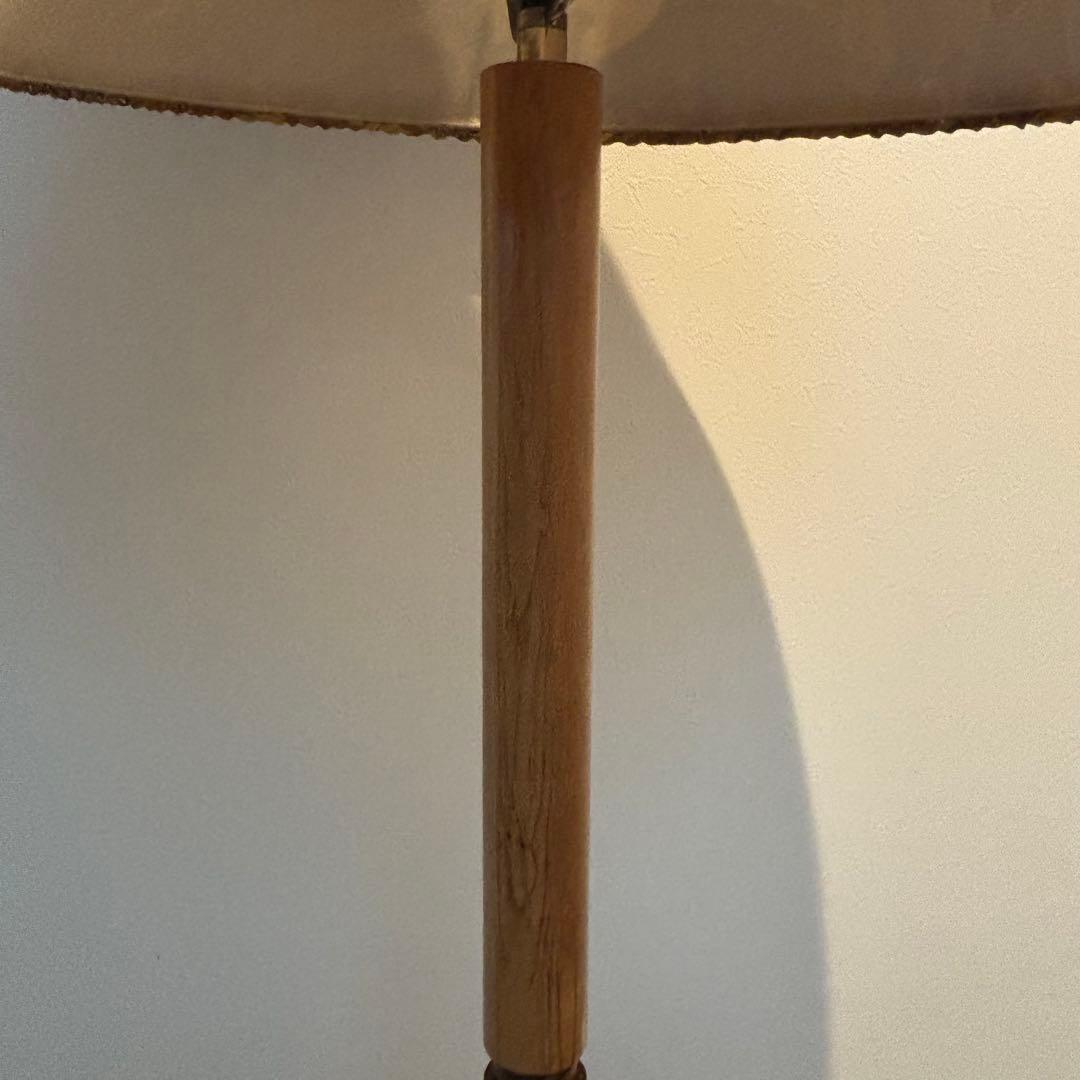 木製　アンティーク　フロアスタンド　フロアライト　間接照明