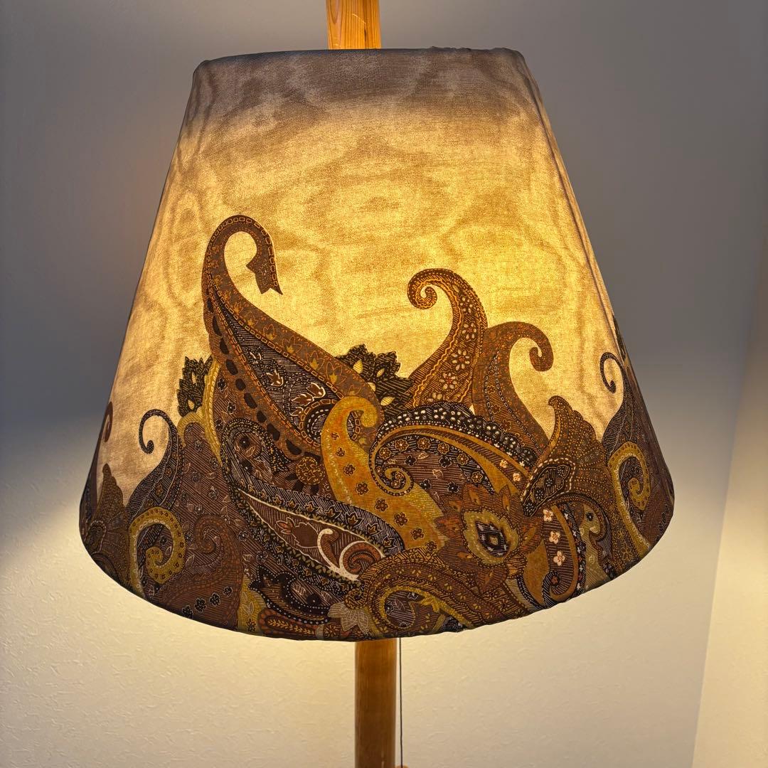 木製　アンティーク　フロアスタンド　フロアライト　間接照明