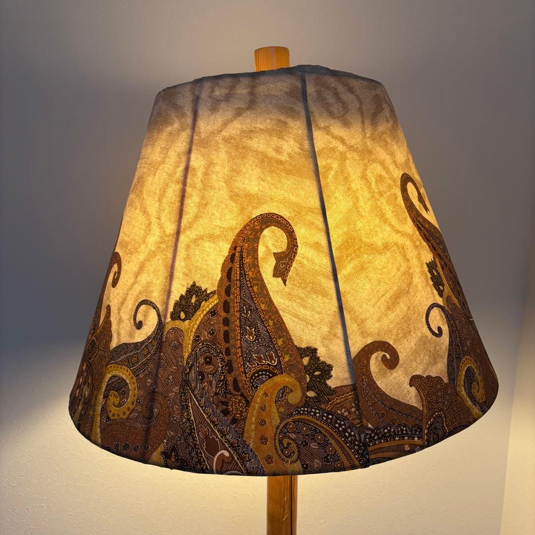 木製　アンティーク　フロアスタンド　フロアライト　間接照明