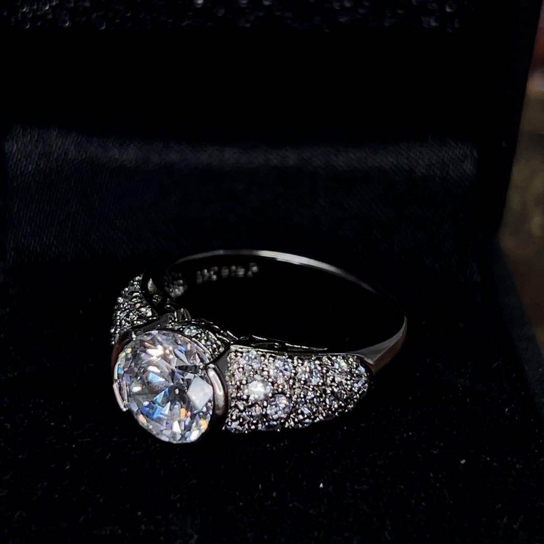 【美品】ete エテ パヴェ リング SV925P 大粒 13号