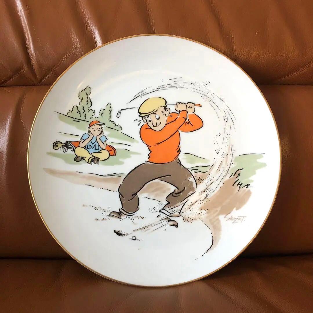 飾り皿 オールドノリタケ 西宮カントリー倶楽部刻印