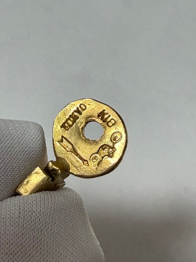 STOP LIGHT K18 全金 アイアンクロス ネックレス 3.2g 超希少