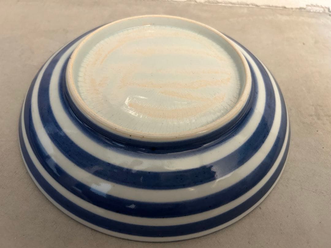 美品 未使用 村田森さん 独楽文様皿 骨董写し