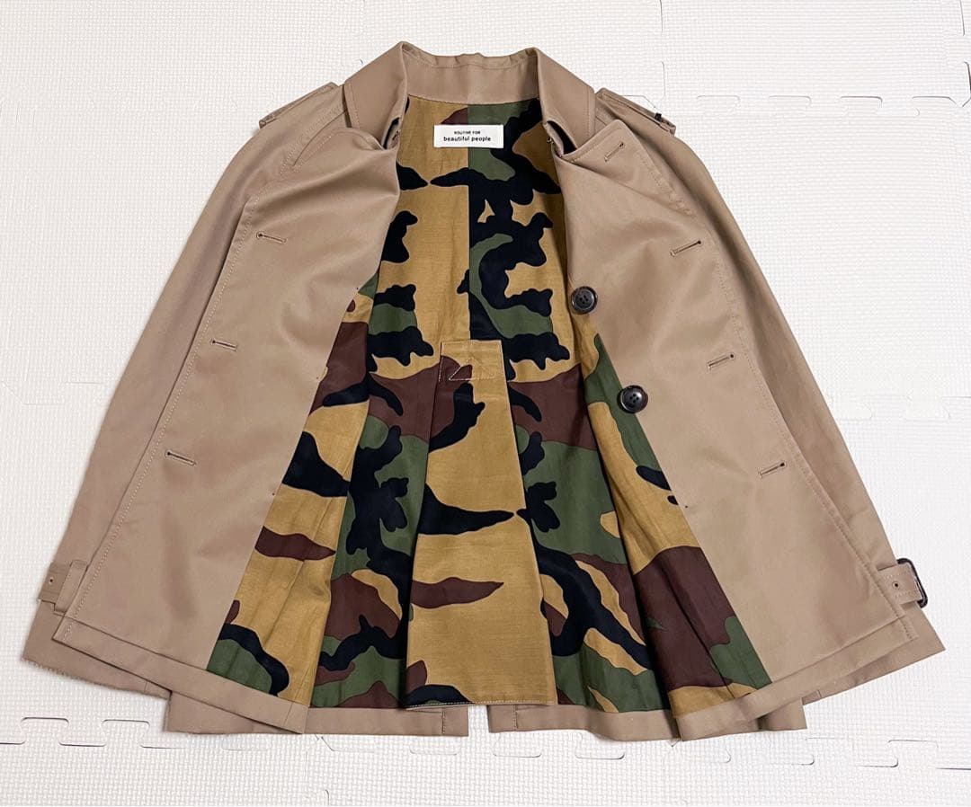 新品未使用 beautiful people トレンチコート ショート ミドル