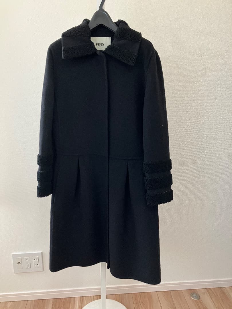 FENDI フェンディ ロングウールコート 38