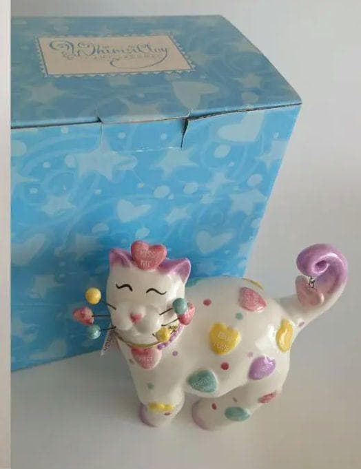 【2点セット】Amy Lacombe WhimsiClay 猫 陶器 置物