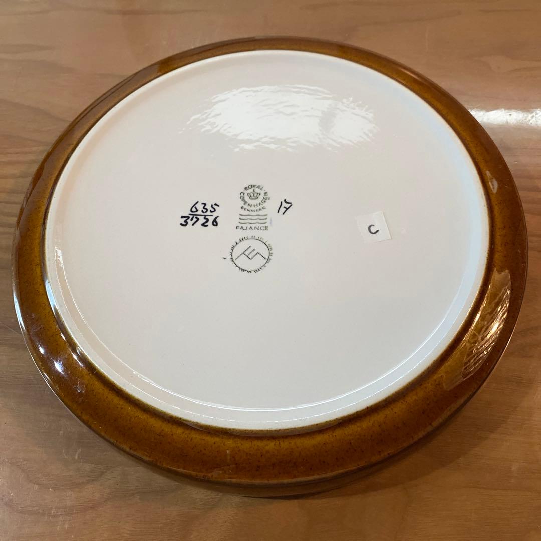 バッカ　エレンマルマー　ロイヤルコペンハーゲン　北欧　大皿　25㎝　ビンテージ