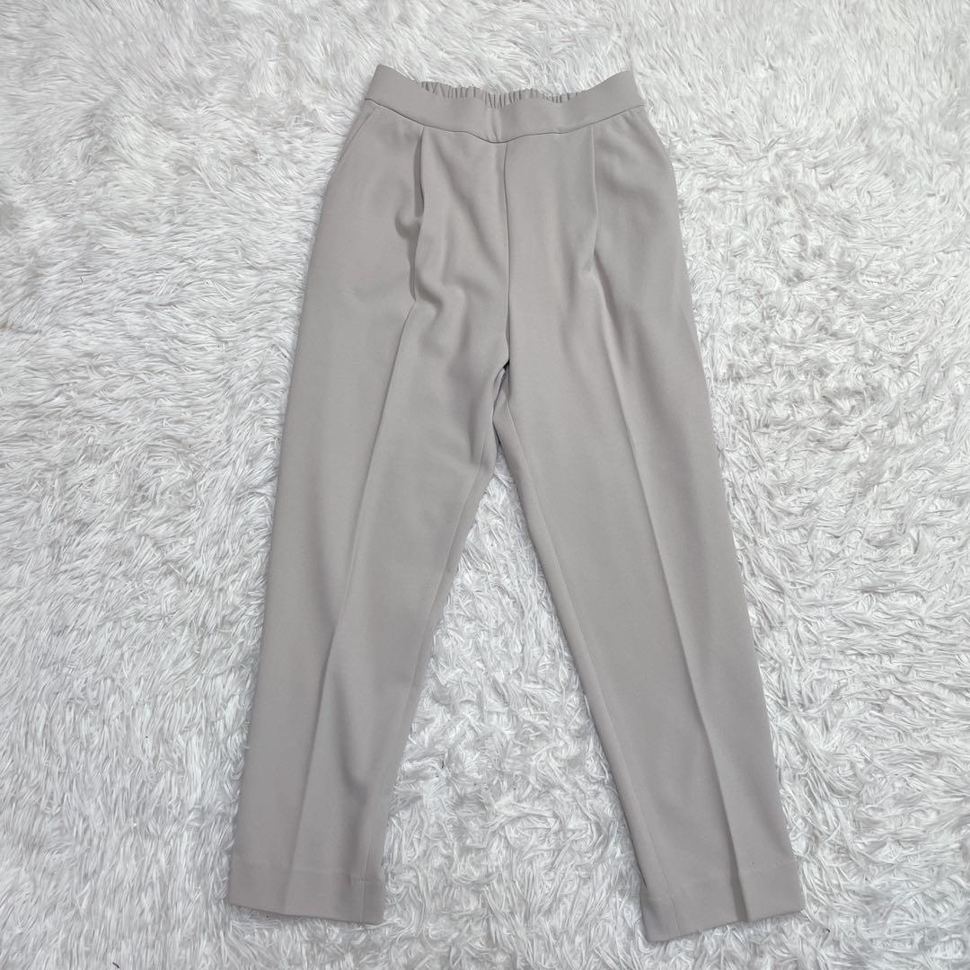 極美品　グローバルワーク　ノーカラー　スーツ　セットアップ　ホワイト　M