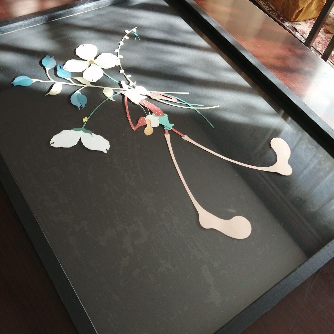 【筑紫哲也ご息女】筑紫ゆうな　切り絵　ロングブーツ　67.5cm