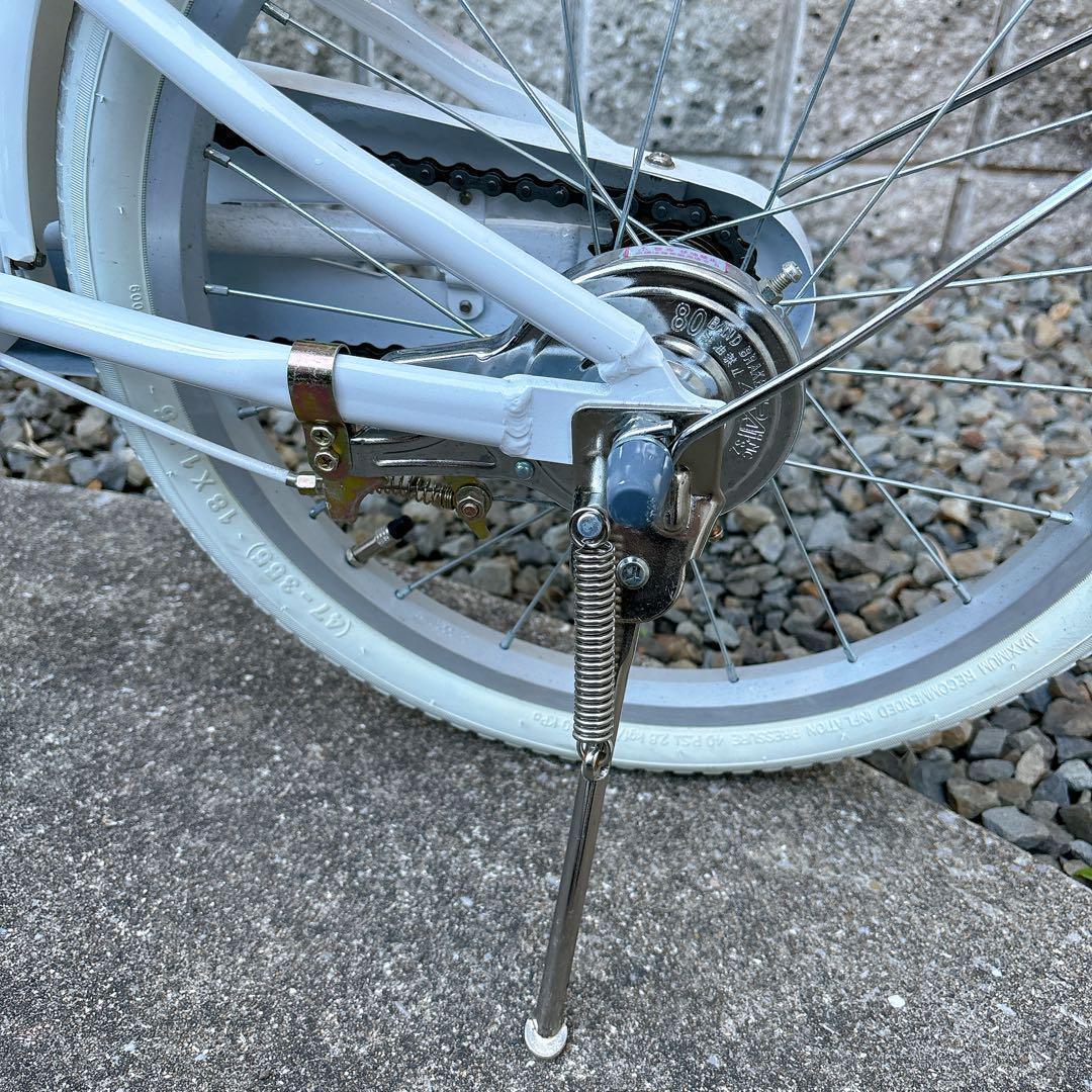 【大阪 直接引渡】子供用 自転車 18インチ 真っ白 アルトナ 廃盤商品 レア
