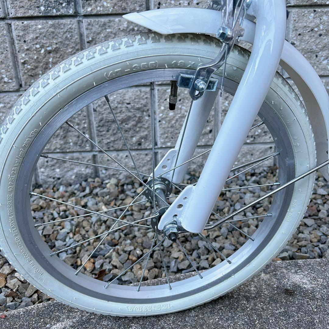 【大阪 直接引渡】子供用 自転車 18インチ 真っ白 アルトナ 廃盤商品 レア
