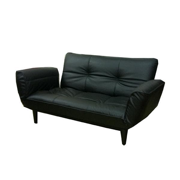 脚付きカウチソファ 2人掛け リクライニング