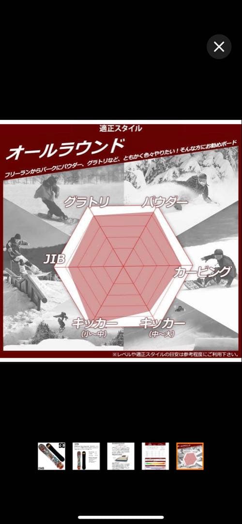 大*太様 DC EMB156cm スノーボード 板