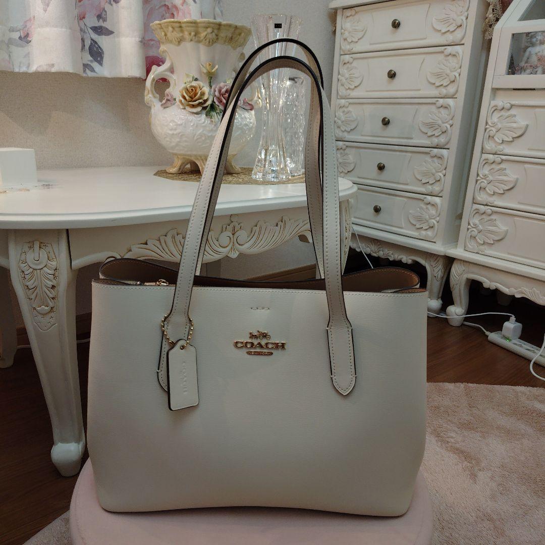 COACH ホワイト トートバッグ極美品