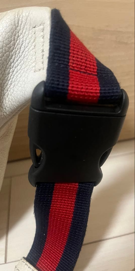 GUCCI グッチ ボディーバッグ シェリーライン レザー ホワイト