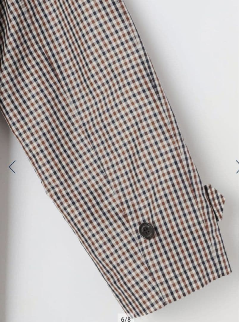 【新品】Aquascutum クラブチェックタフタ ステンカラーコート