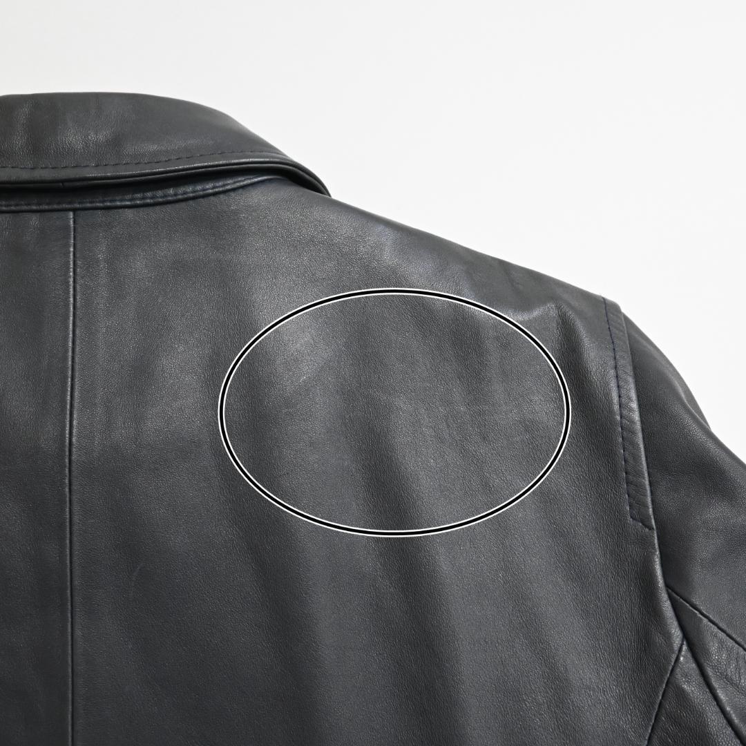 □ EMMETI エンメティ ジャケット ダークグレー ラムスキン 47853