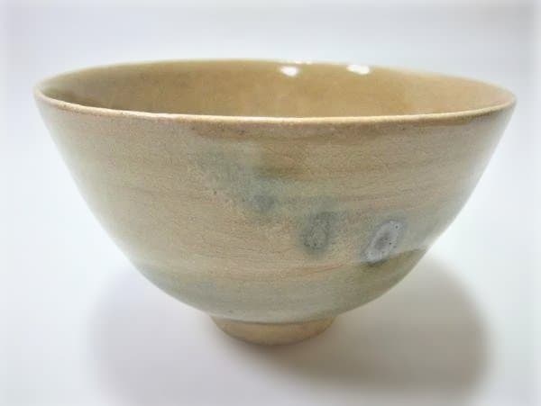 虫明焼・(むしあけやき) 「黒井慶雲」作 茶道具 抹茶茶碗 共箱