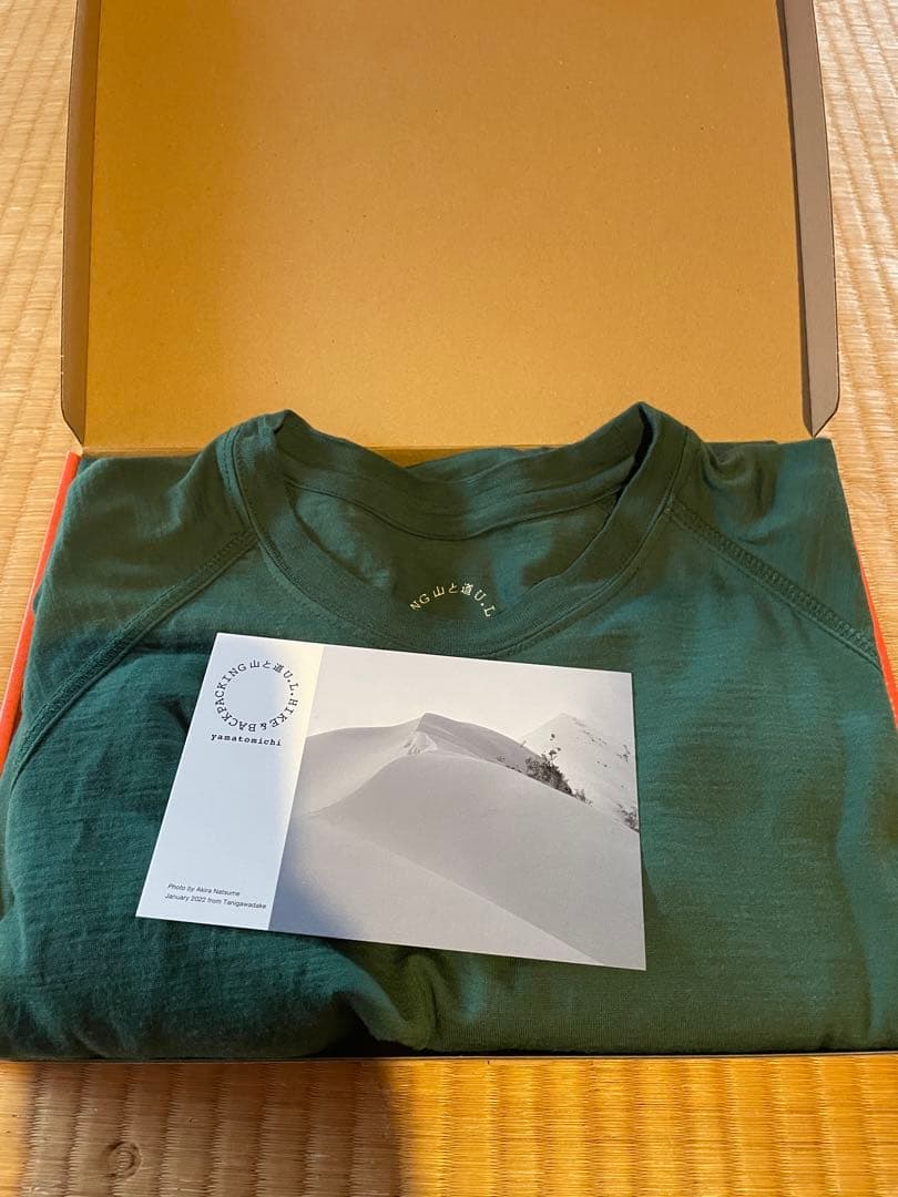 山と道 100%Merino Pulluover Green