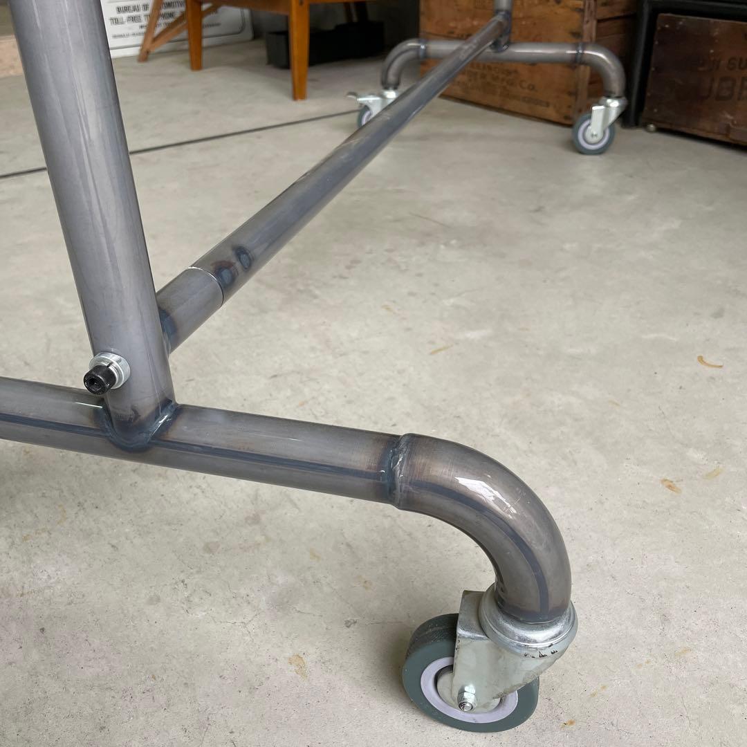 【残1】 インダストリアル シャビー 鉄製 配管 パイプ ハンガーラック 無骨