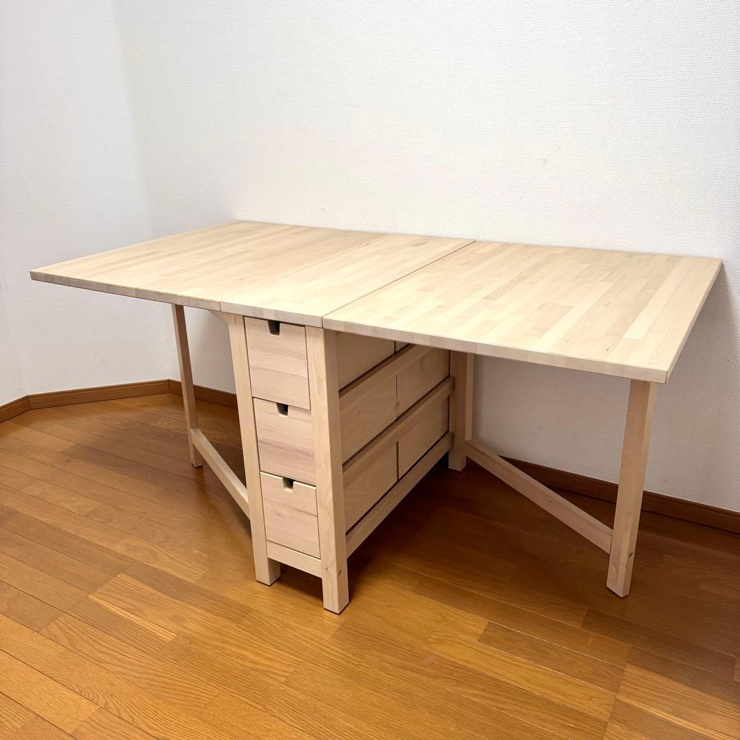 【galon】IKEA NORDEN ゲートレッグテーブル バーチ