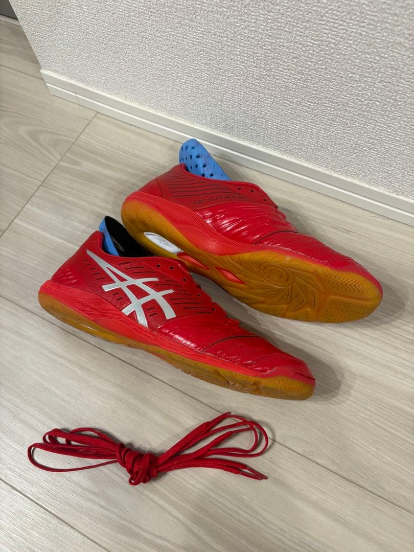 アシックス　デスタッキ　レッド　26.5 新品