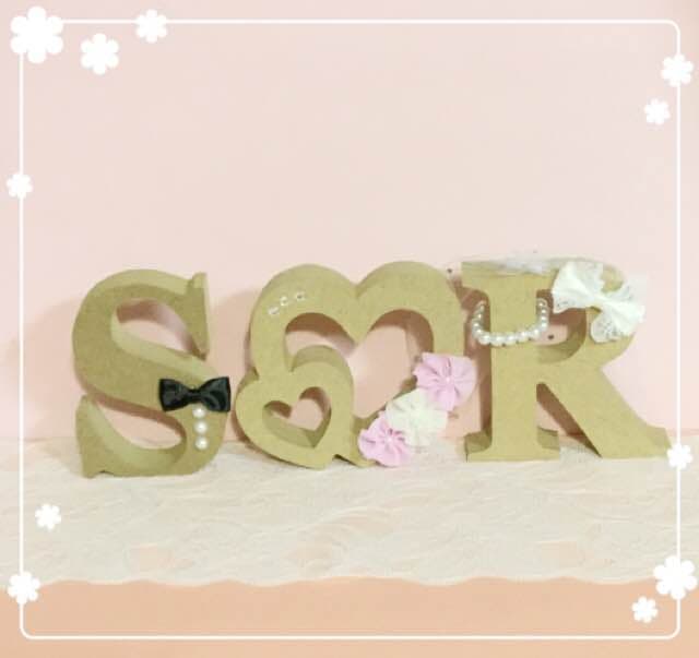 おじゅん様確認用♡ウエディングバージョン・イニシャルオブジェ