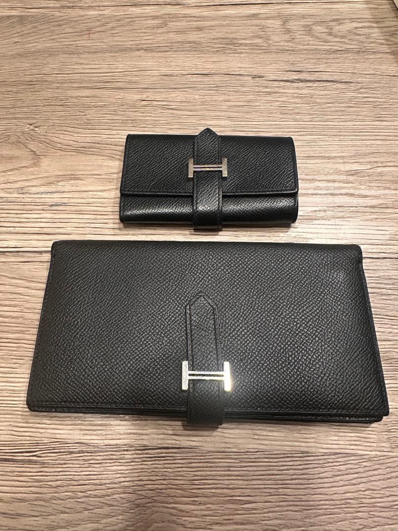 【限定値下げ】エルメス　ベアン　長財布　キーケース　セット　黒　美品