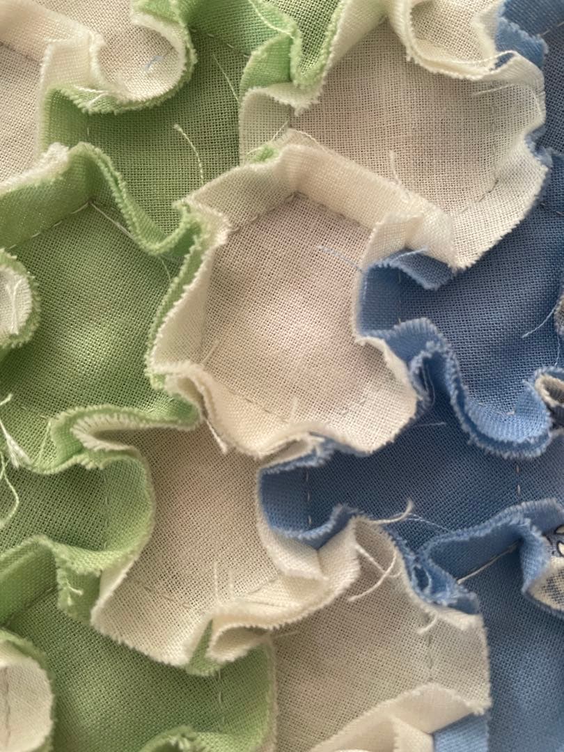 1930年 グランドマザーズ フラワーガーデンキルトのキット 製作途中