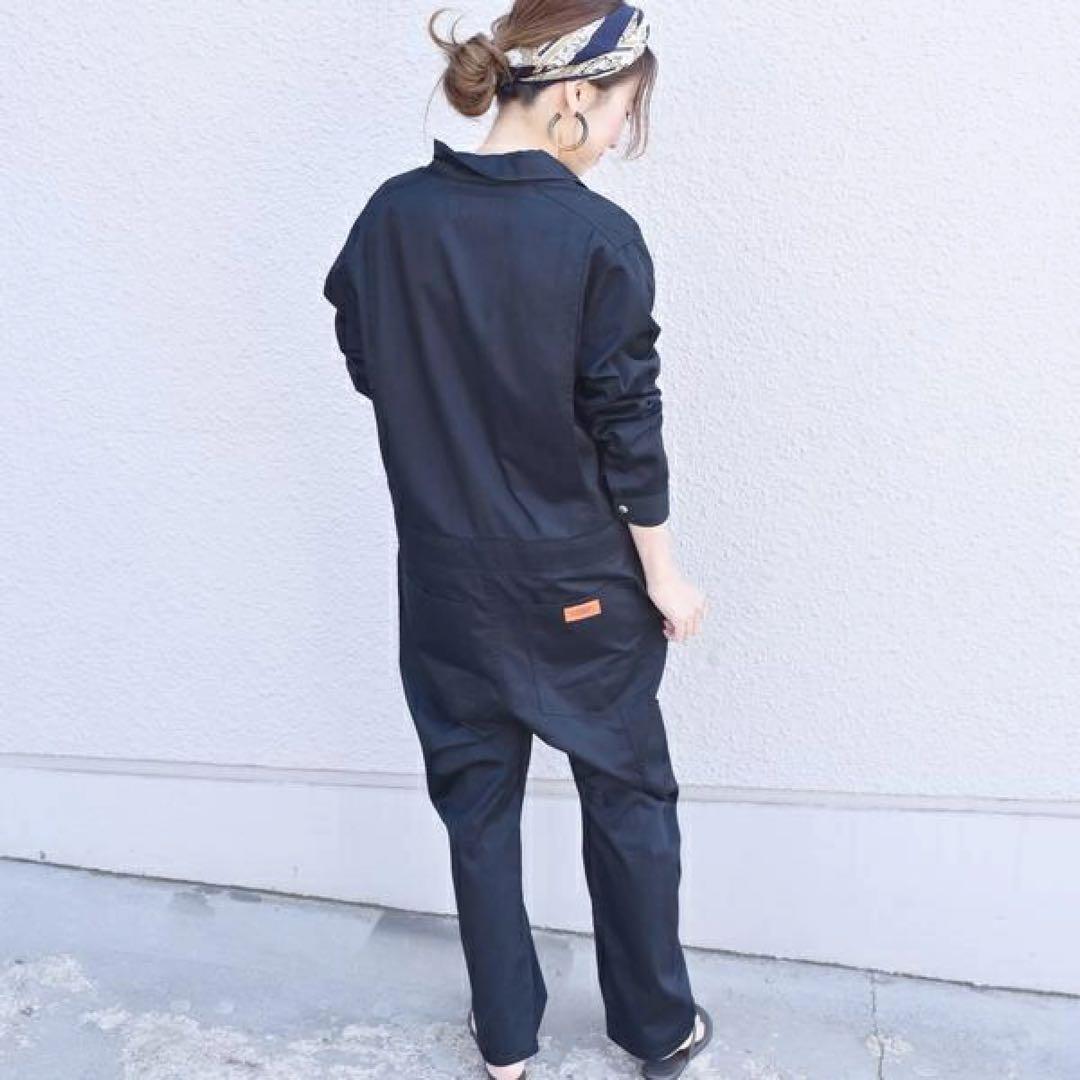 SHIPS別注 UNIVERSAL OVERALL ジャンプスーツ 黒 ブラック