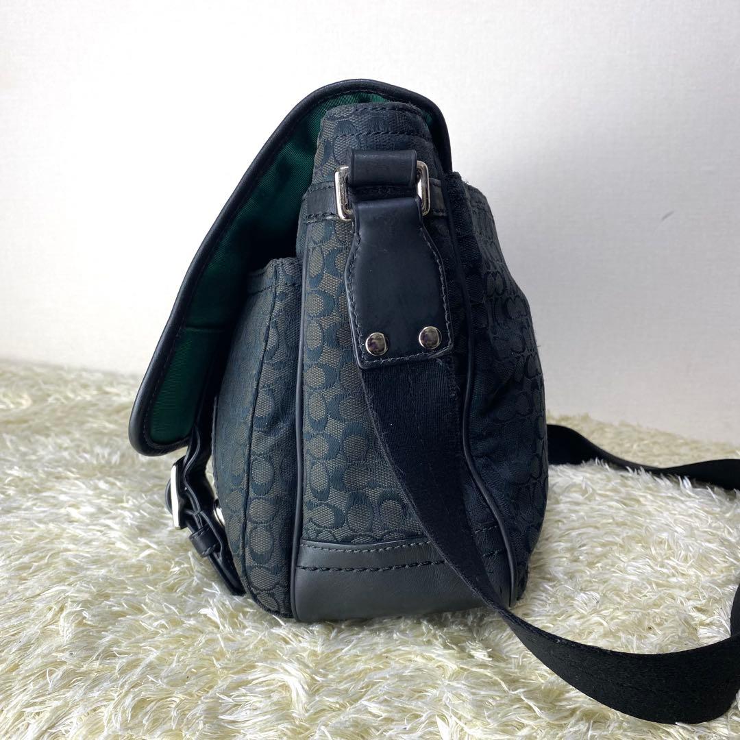 美品✨ コーチ COACH メッセンジャーバッグ シグネチャー 斜め掛け