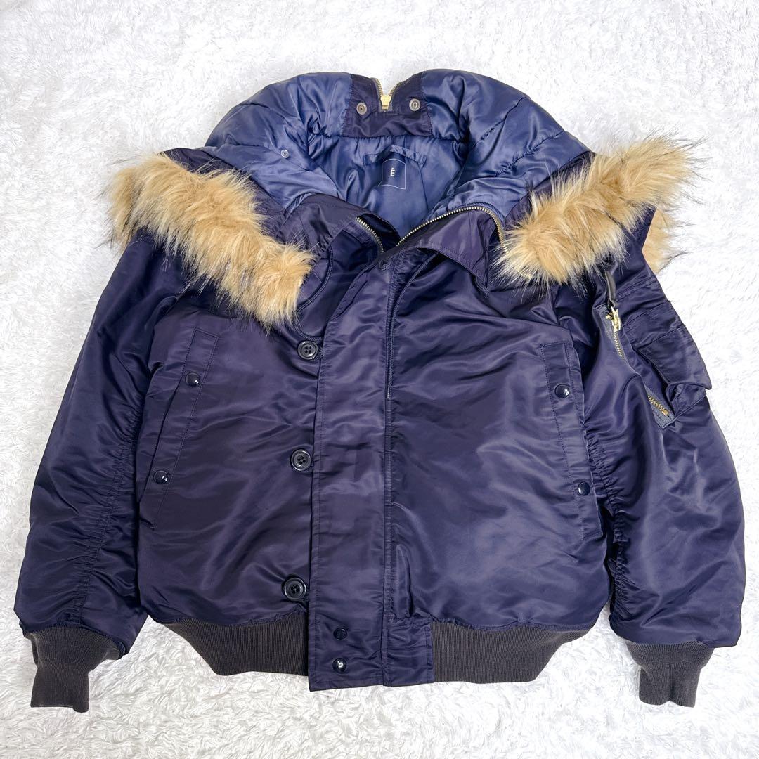 美品✨ EDIFICE エディフィス N2-B ミニタリー ジャケット ネイビー